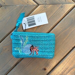 Vera Bradley Turquoise Crochet Wallet